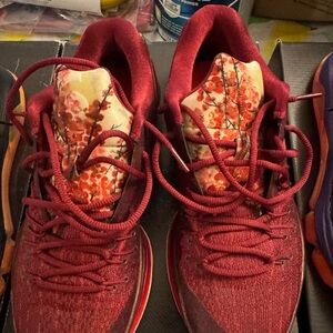 Nike Red Athletic Shoes Modern Design